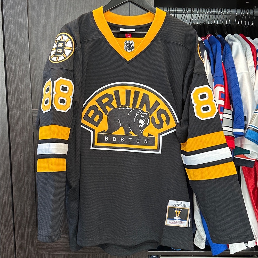 David Pastrnak Boston Bruins 2014-15 Power Play Jersey - Black
